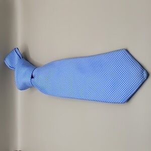 Charles Tyrwhitt Silk Tie Men's 60"x3.5" Blue Micro Dimond Checks Designer Luxe